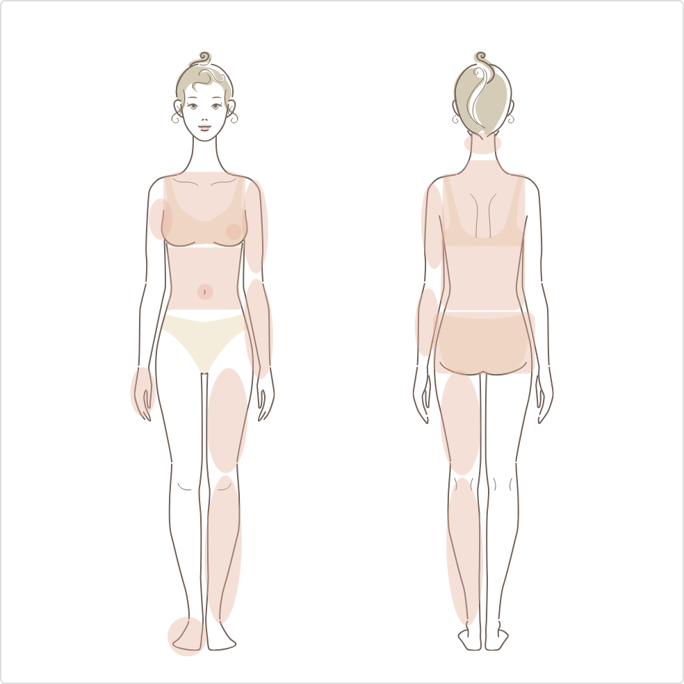 全身脱毛エリア